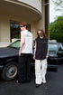 Handwritten Font Outer Wear Sleeveless Drop Shoulder Vest Unisex T-shirt